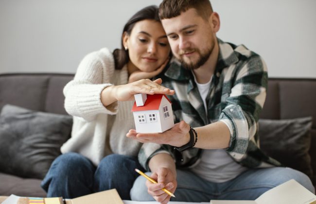 couple-holding-small-house-medium-shot